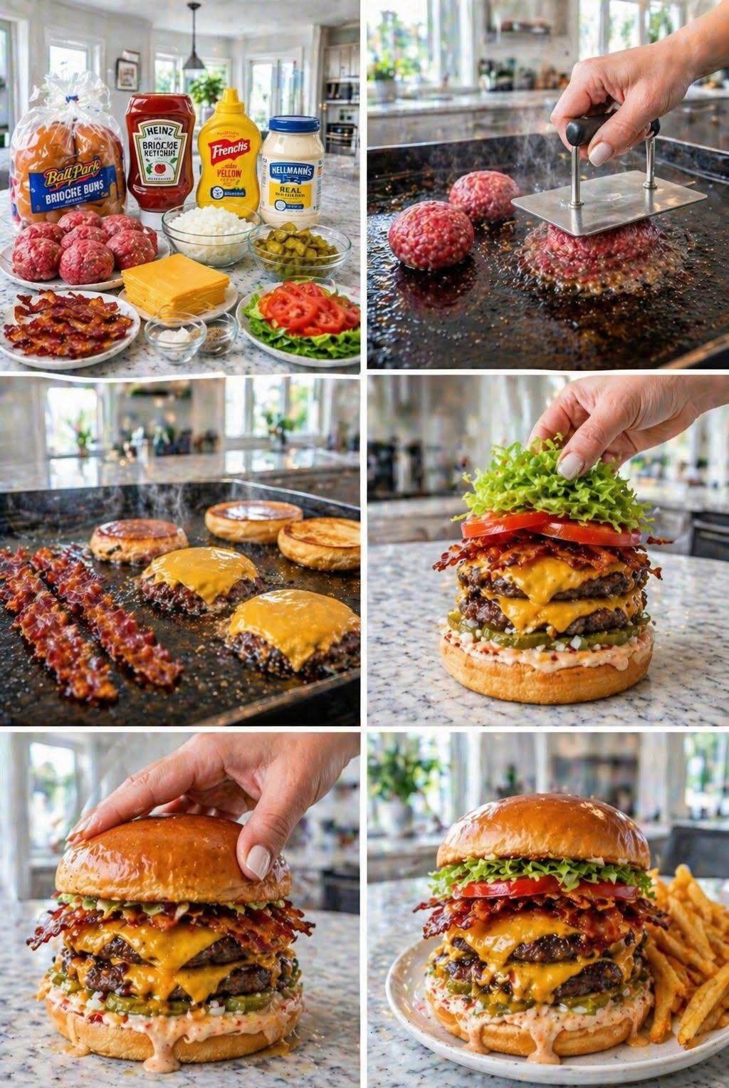 🍔🔥 HAMBURGUESA DOBLE SMASH CASERA 🔥🍔