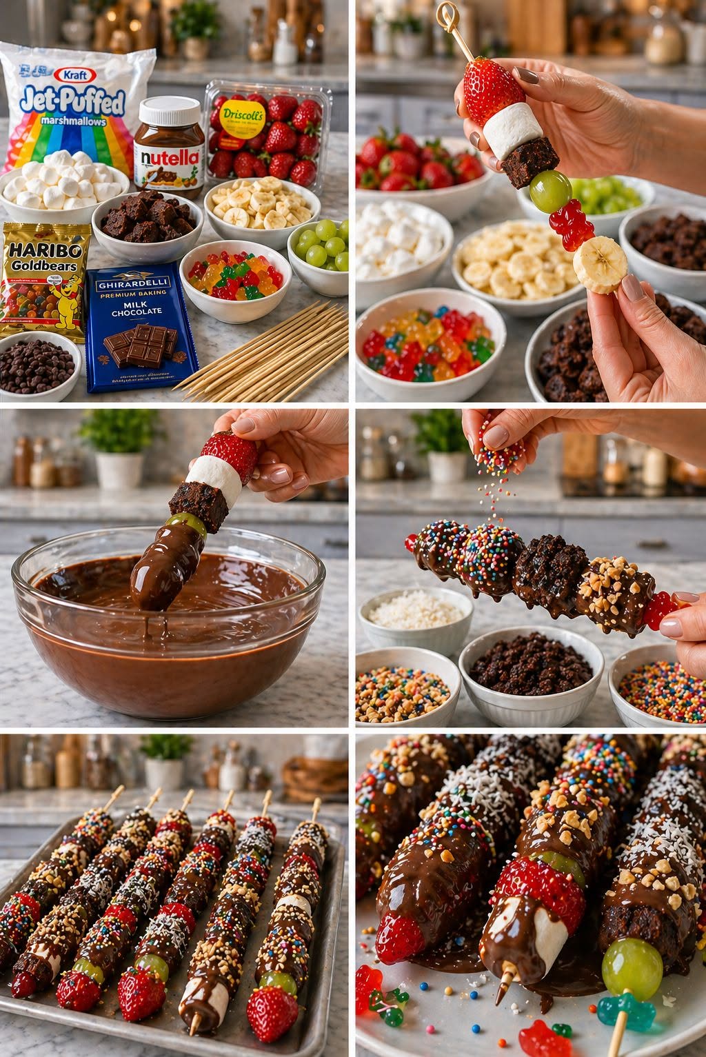 🍡 Brochetas dulces divertidas