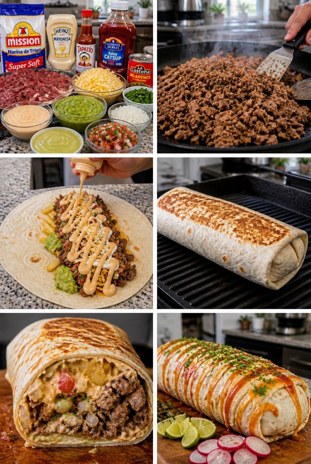 🌯🔥 BURRITO GIGANTE NORTEÑO NIVEL CALLE 🔥🌯