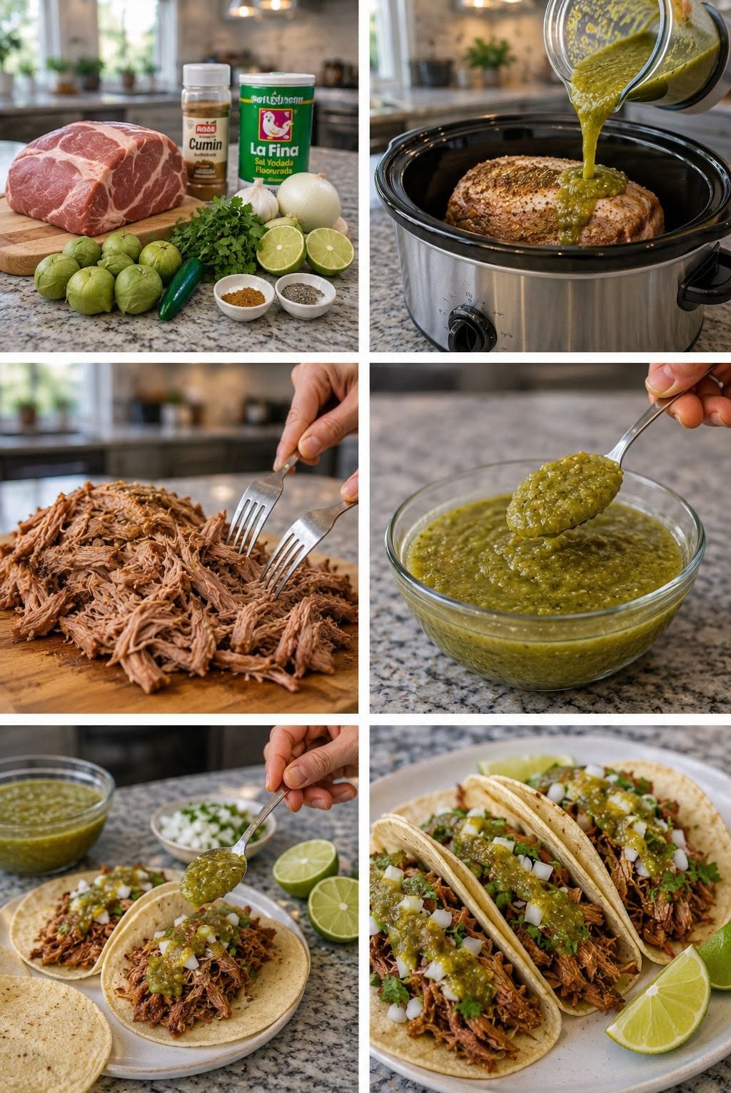 🌮🔥 TACOS DE PULLED PORK CON SALSA VERDE (especial 5 de mayo) 🔥🇲🇽