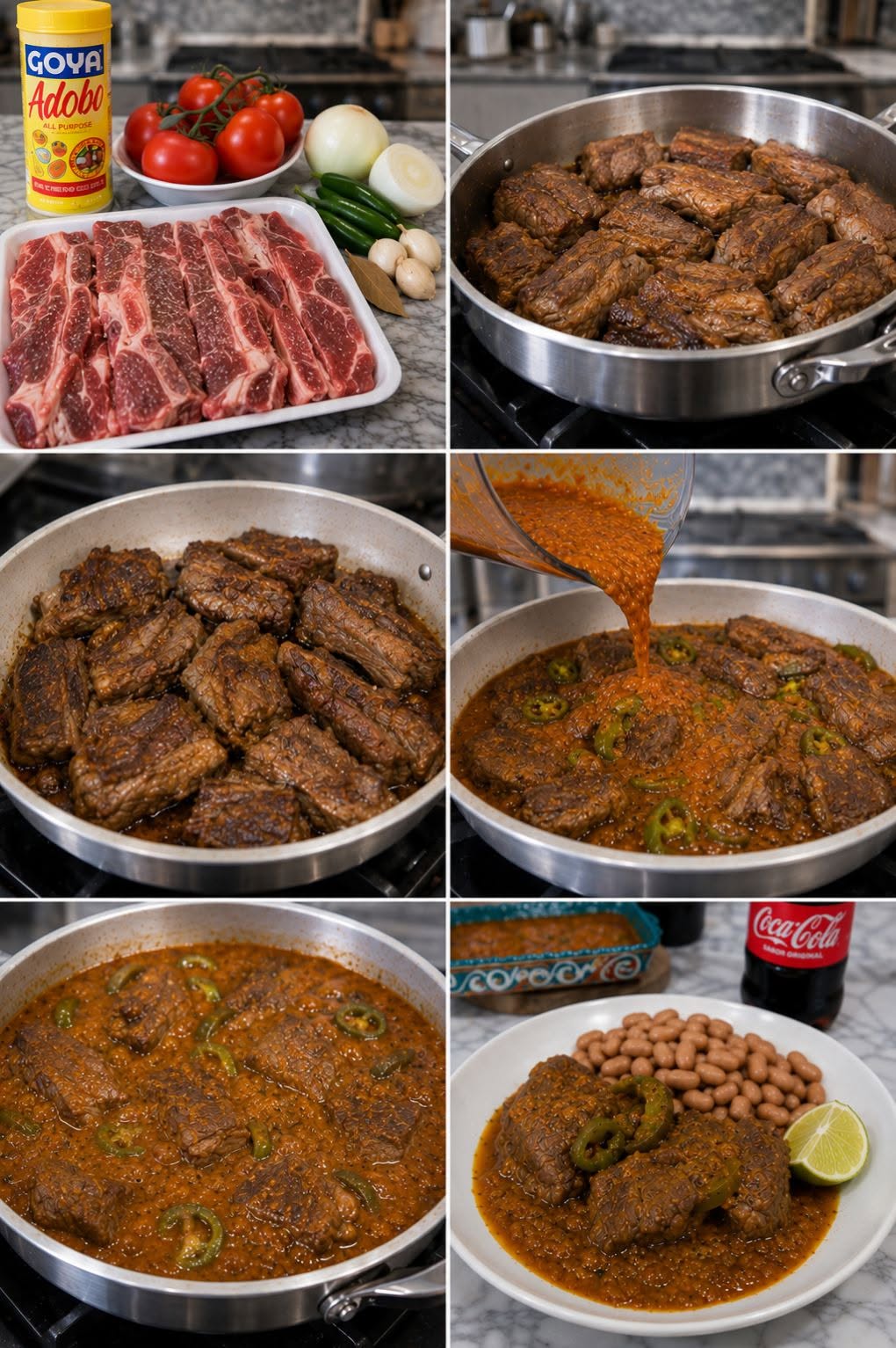 🍖 Costillas de res en salsa tatemada