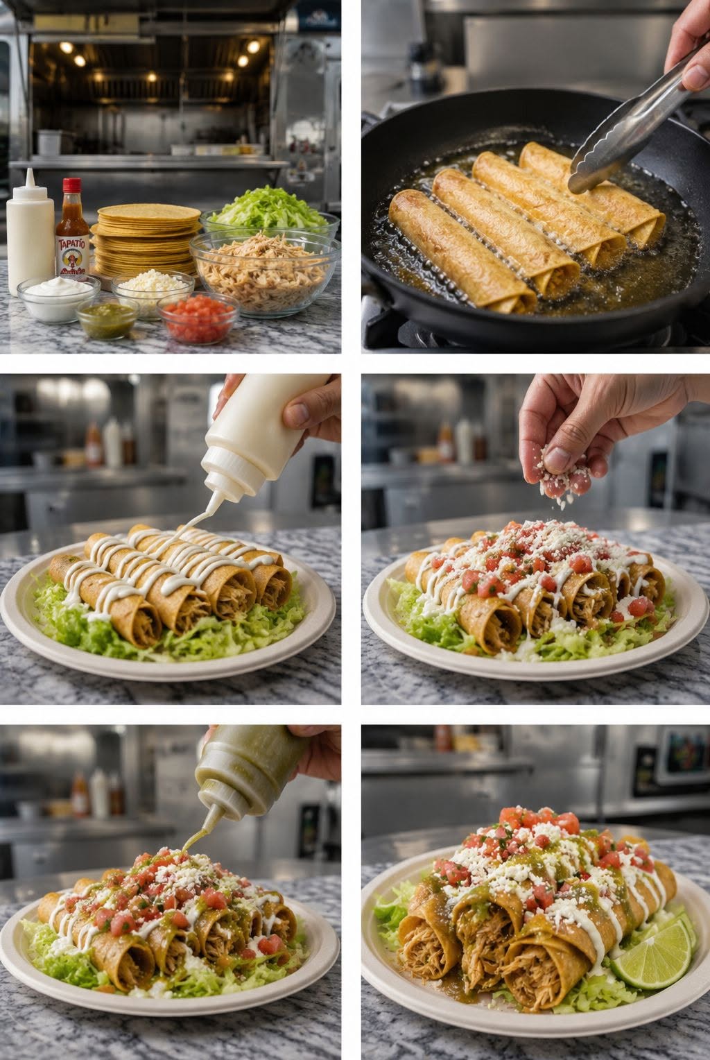 🌮🔥 TACOS DORADOS ESTILO FOOD TRUCK 🔥🧀