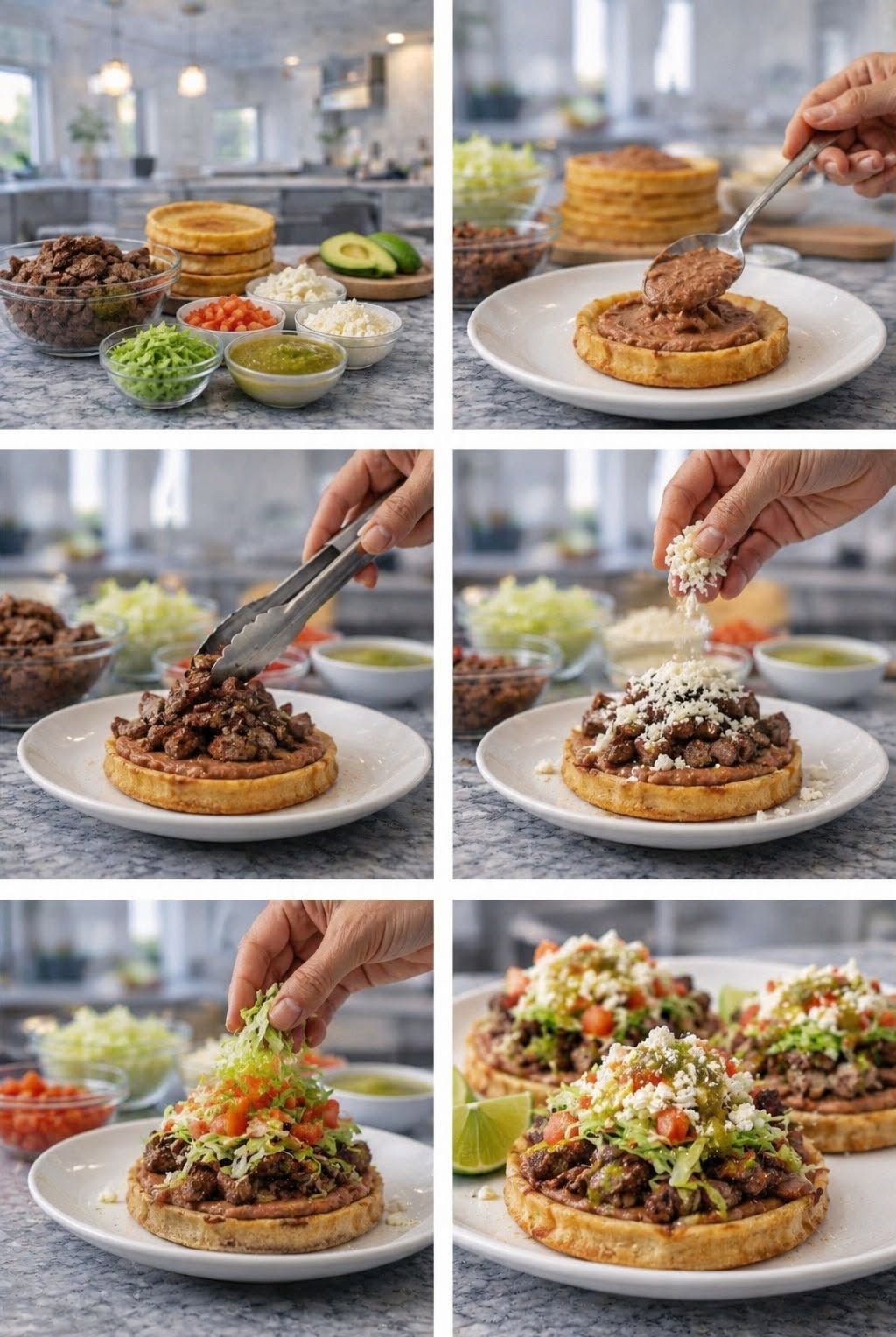 🌮🔥 SOPES CON CARNE ASADA Y QUESO 🔥🧀