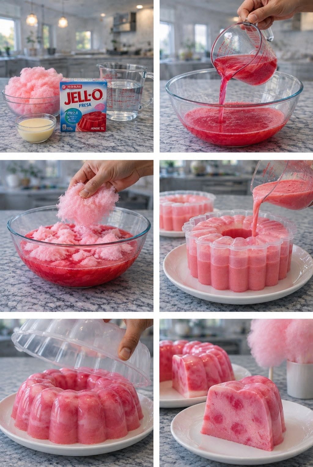 🍭✨ GELATINA DE ALGODÓN DE AZÚCAR ✨💖