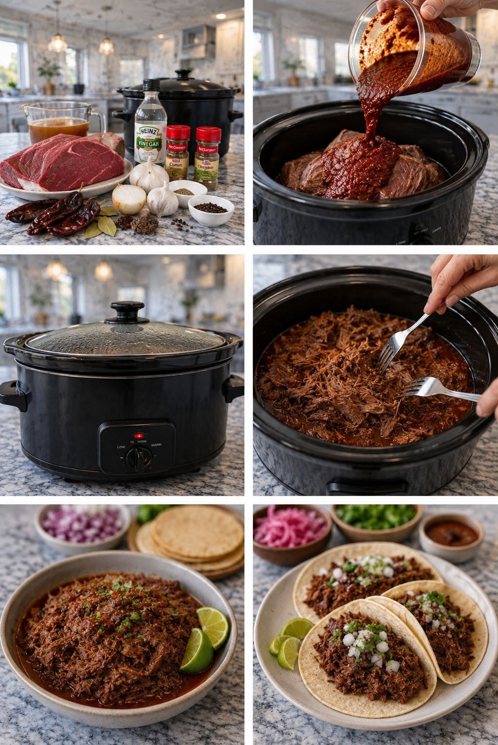 🥩🔥 BARBACOA DE RES EN OLLA LENTA 🔥🌮