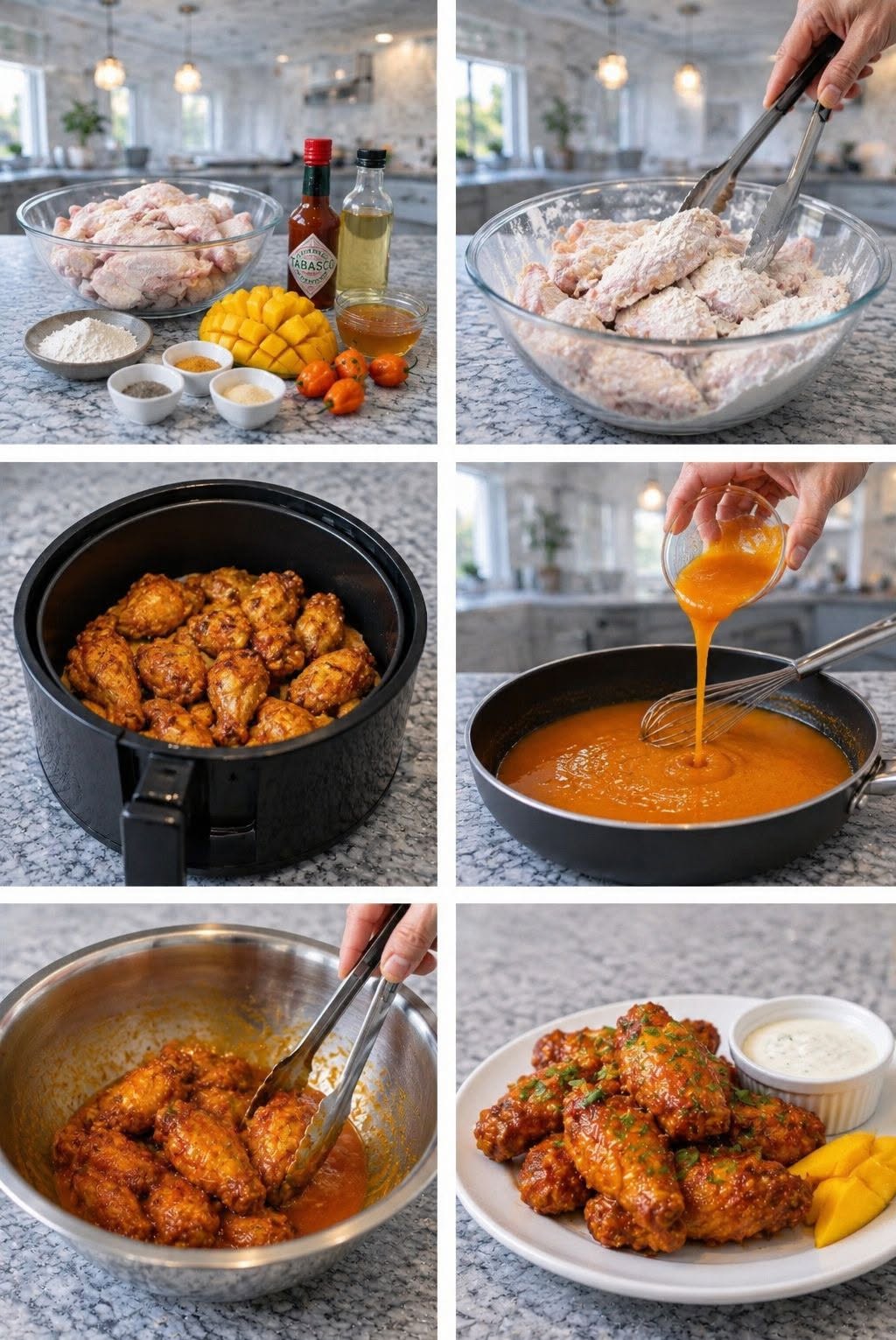 🍗🥭🔥 ALITAS MANGO HABANERO 🔥🌶️