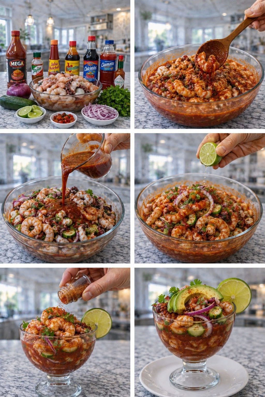 🦐🔥🌶️ MARISCOS ENCHILADOS 🌶️🔥🦑