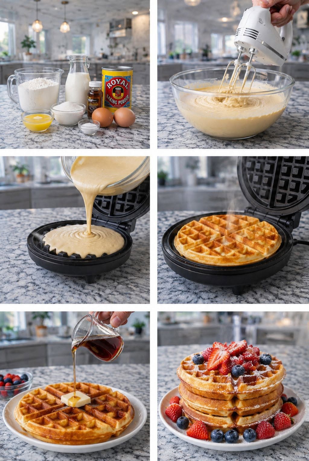 🧇✨🔥 WAFFLES CASEROS VIRALES 🔥🍓