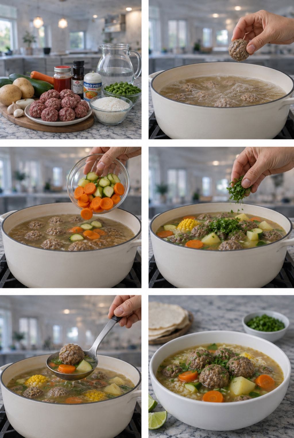 🍲🥩✨ CALDO DE ALBÓNDIGAS ✨🥕