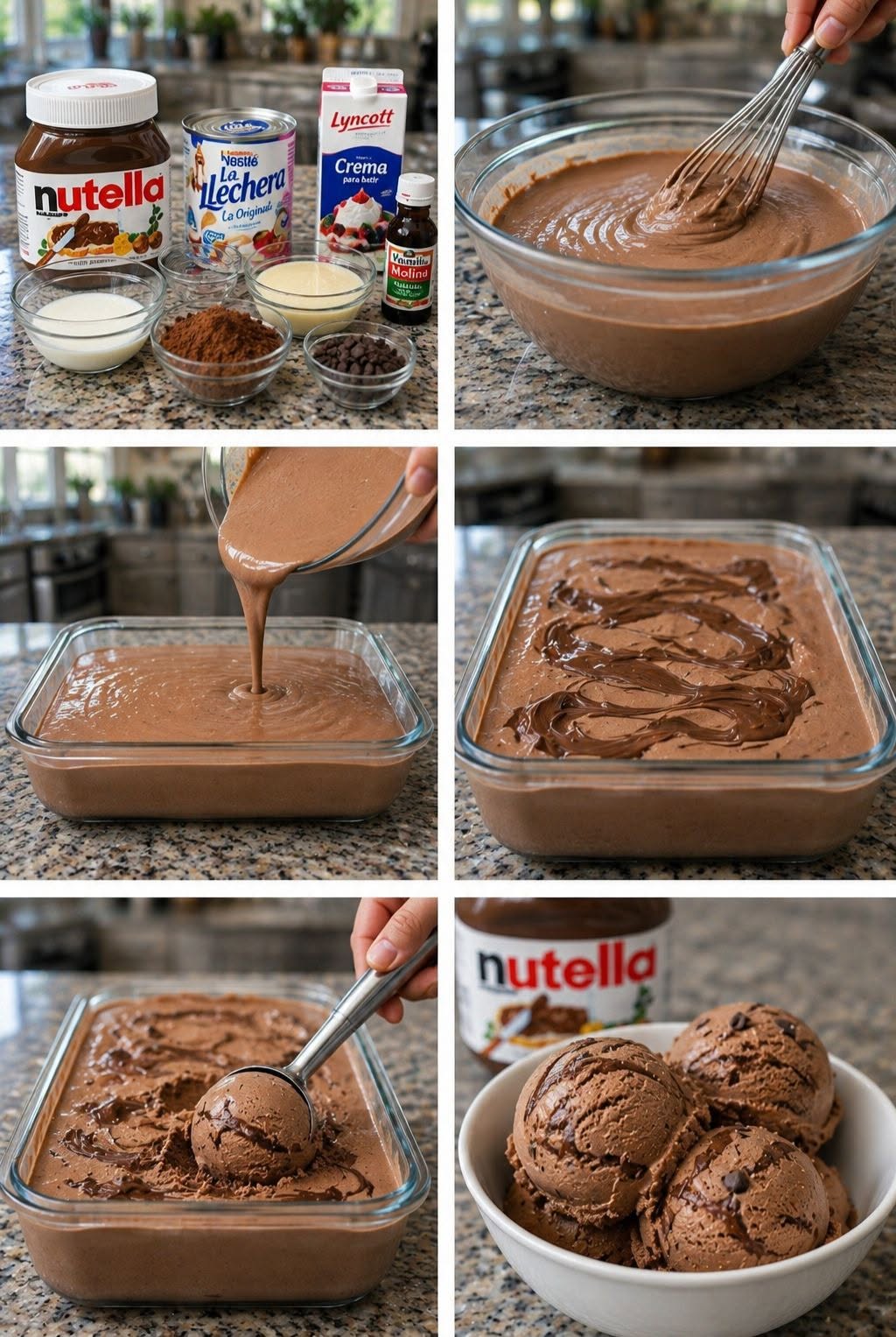 🍫🍦✨ HELADO DE NUTELLA ✨🔥