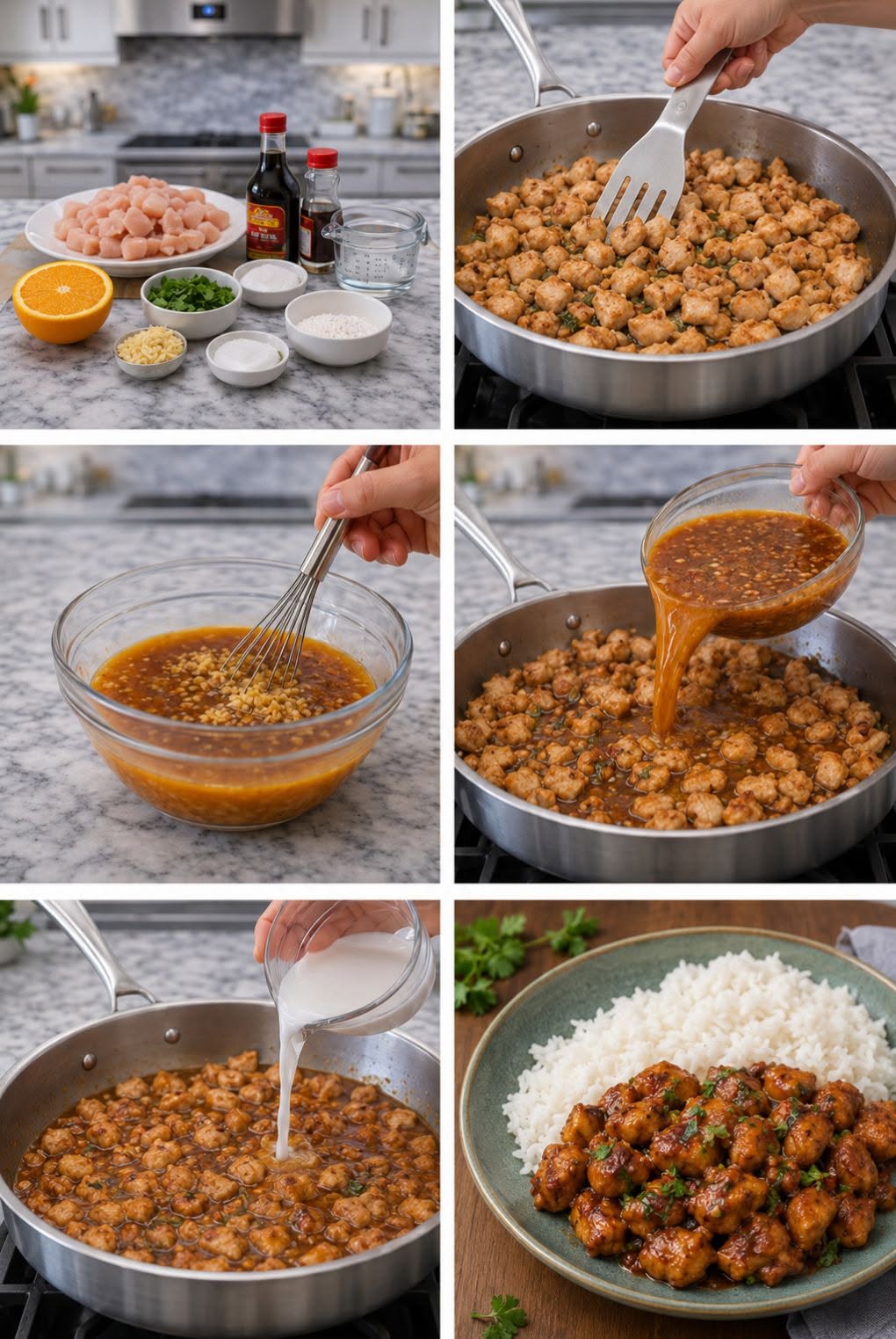 🍊🍗🔥 POLLO A LA NARANJA CON CILANTRO ESTILO VIRAL 🔥🌿