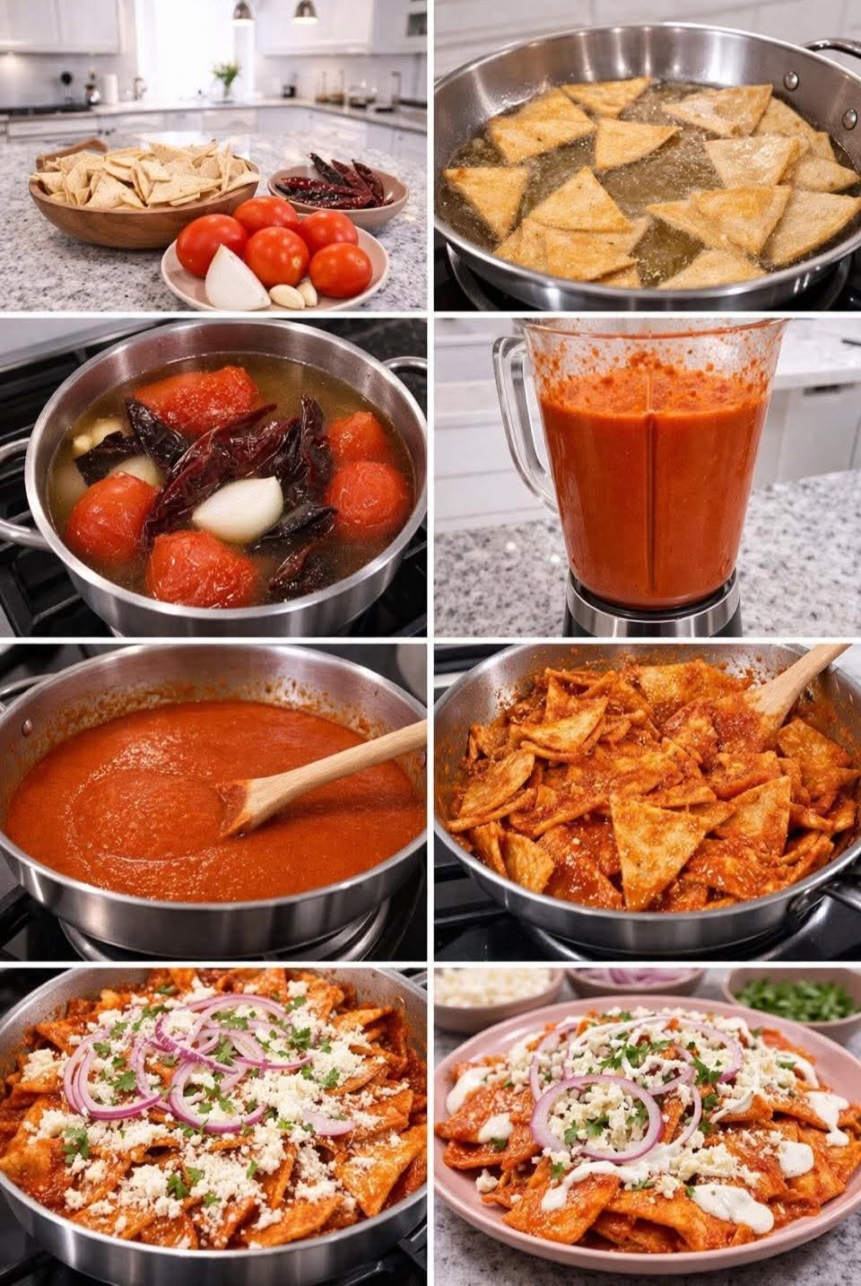 🌶️🍳✨ CHILAQUILES ROJOS CRUJIENTES NIVEL FONDITA ✨🔥