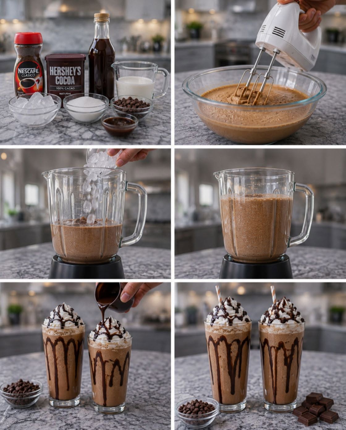 ☕🍫✨ FRAPPÉ DE MOKA CASERO ✨❄️