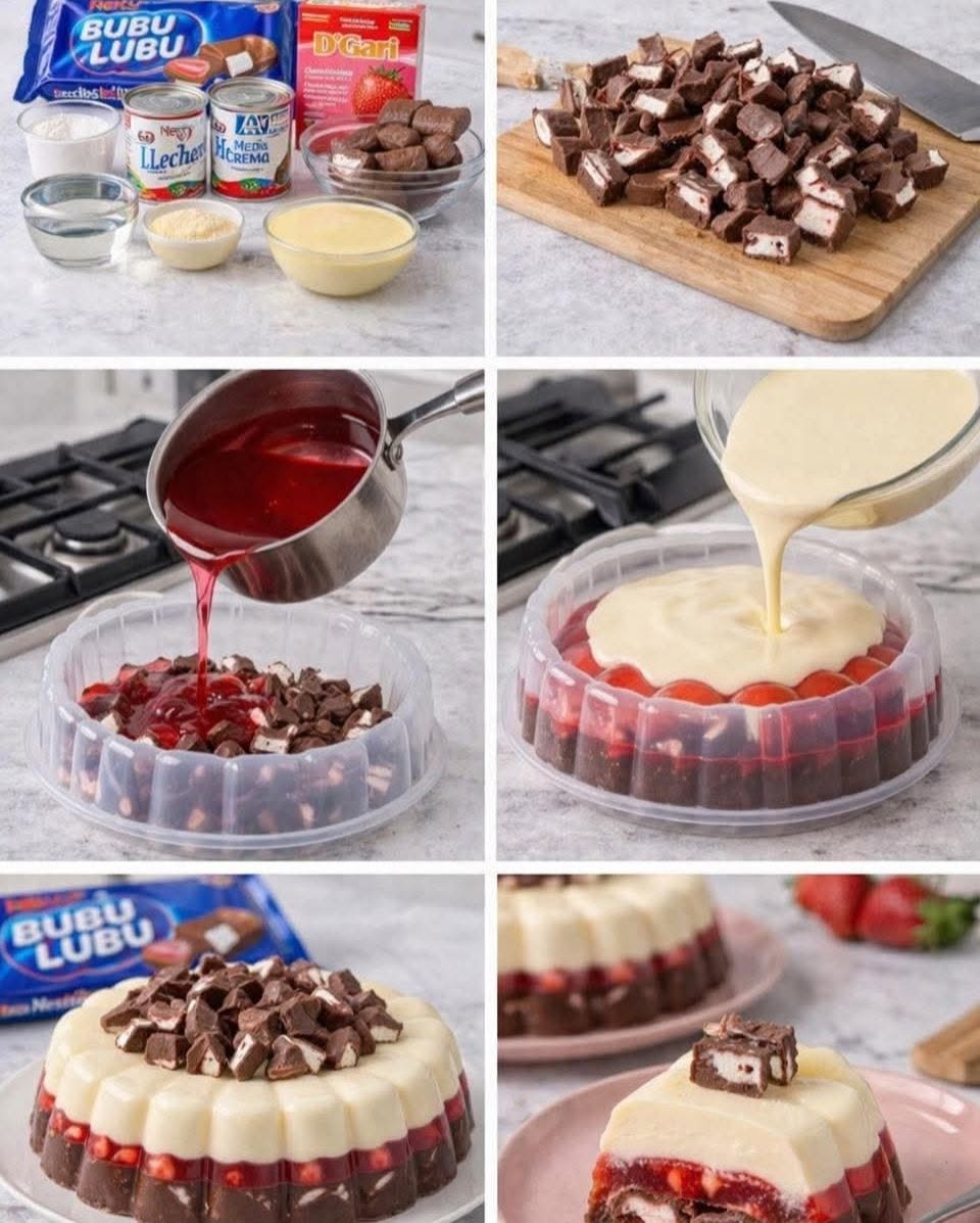 🔥🍓🍫✨ GELATINA DE BUBULUBU ✨🤍🍮