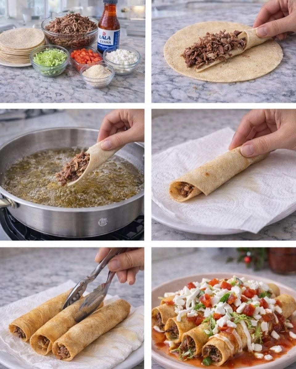 🌮🔥✨ FLAUTAS SINALOENSES CRUJIENTES ✨😮‍💨