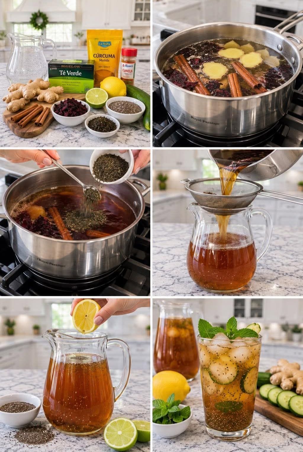 🍋🔥 Té Quema Grasa para Espalda y Brazos Inflamados