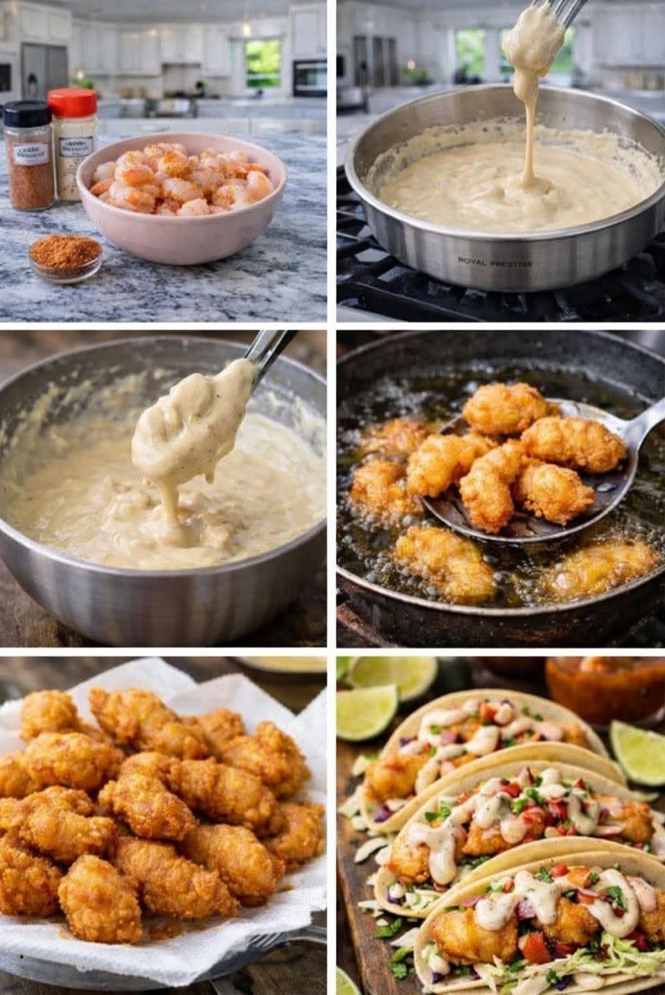 🍤🔥✨ TACOS DE CAMARÓN CAPEADOS ✨🌮🤤