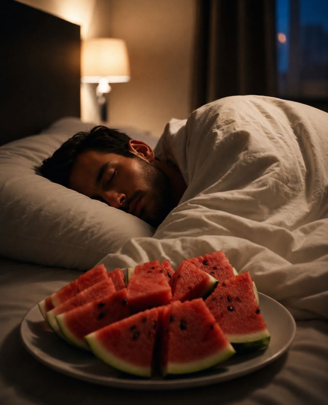 Comer sandía antes de dormir hidrata tu cuerpo durante la noche con un 92% de agua y electrolitos como el potasio