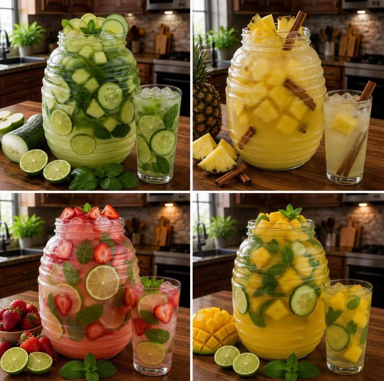 🥒🍋✨ AGUAS DETOX REFRESCANTES Y DESINFLAMANTES ✨😮‍💨