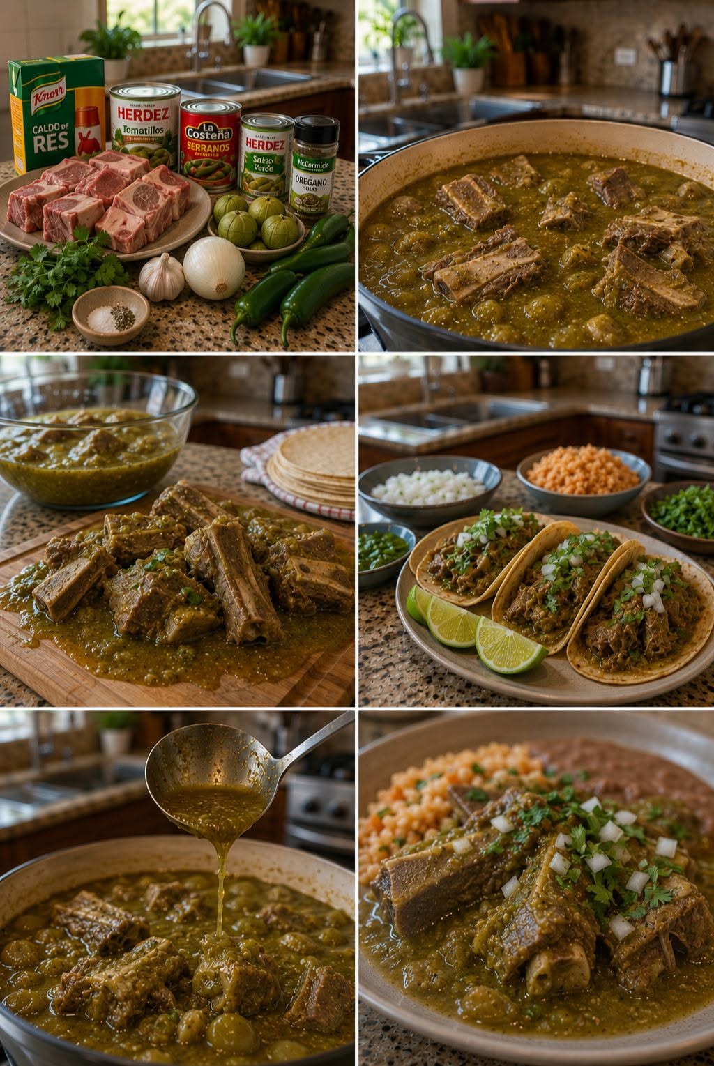 🥩 COSTILLAS DE RES EN SALSA VERDE 🌶️