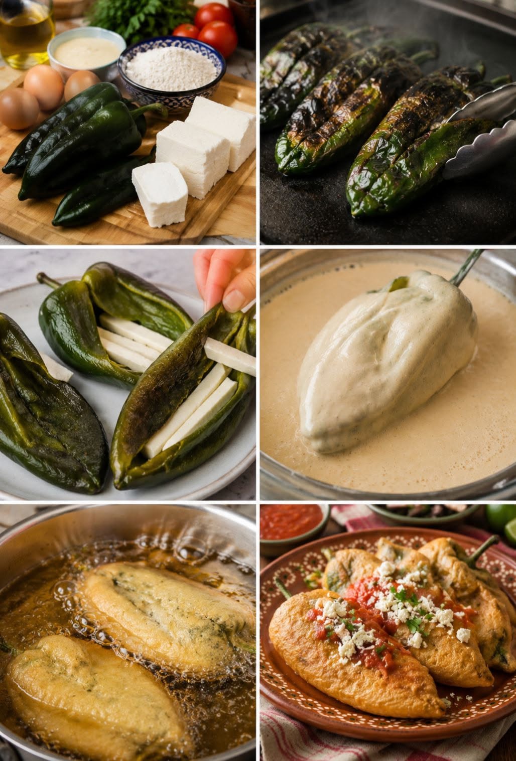 🌶️🧀🔥 CHILES RELLENOS CAPEADOS CON QUESO ✨