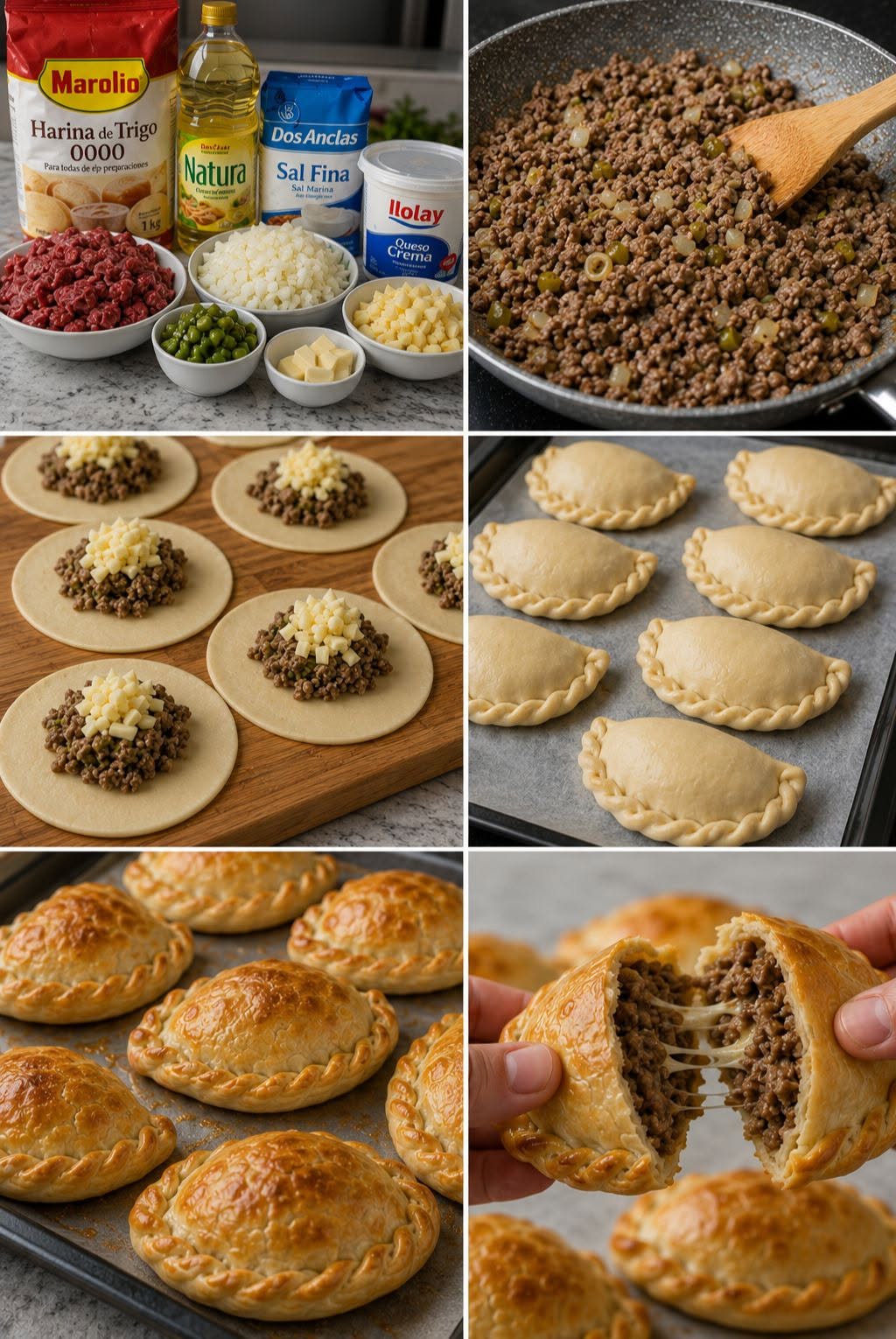 🥟🔥✨ EMPANADAS ARGENTINAS DE CARNE Y QUESO ✨🧀🤤