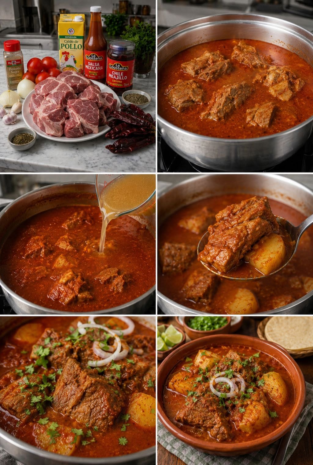 🥩🌶️🔥 ASADO DE PUERCO CON CHILE ROJO ✨