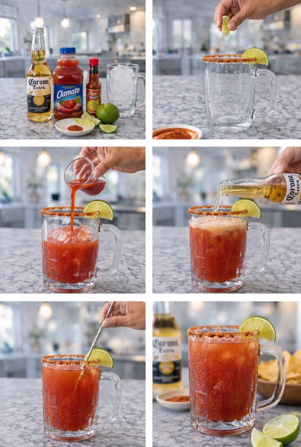 🍺❄️🔥 MICHELADA CLÁSICA BIEN FRÍA ✨🍋🤤
