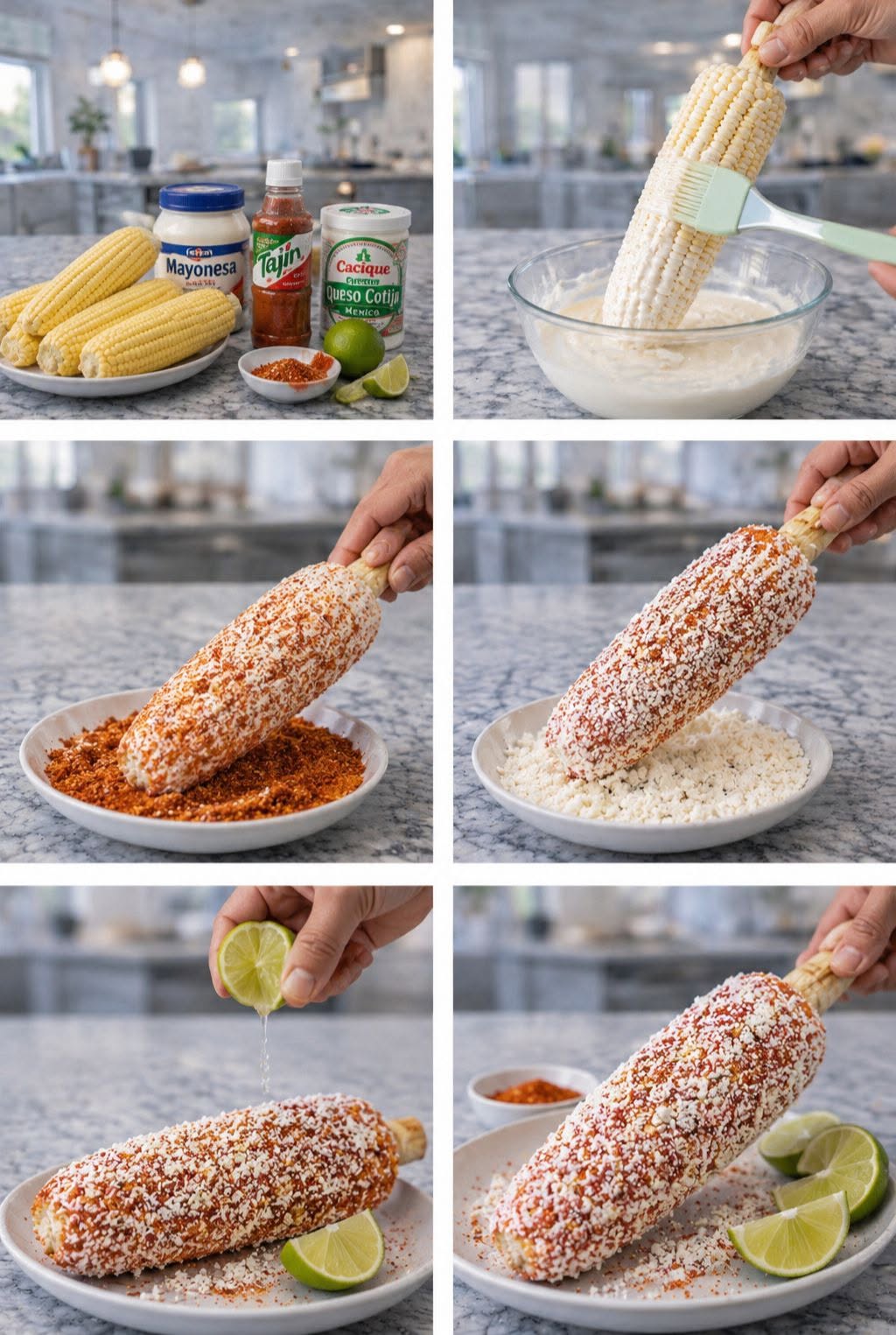 🌽🧀🔥 ELOTES PREPARADOS CON CHILE Y QUESO 