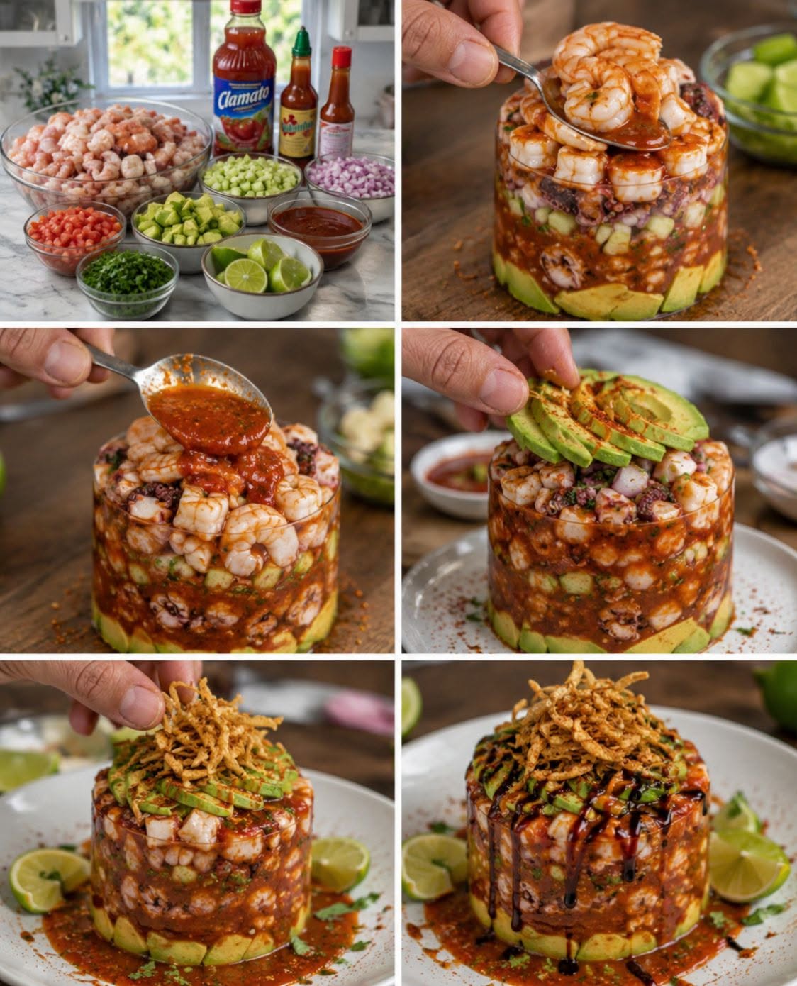 🦐🐙🥒🔥 TORRE DE MARISCOS ESTILO VIRAL 