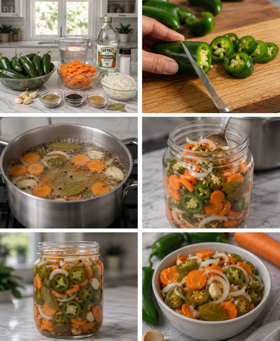 🌶️🥕🔥 CHILES EN VINAGRE CON ZANAHORIAS 