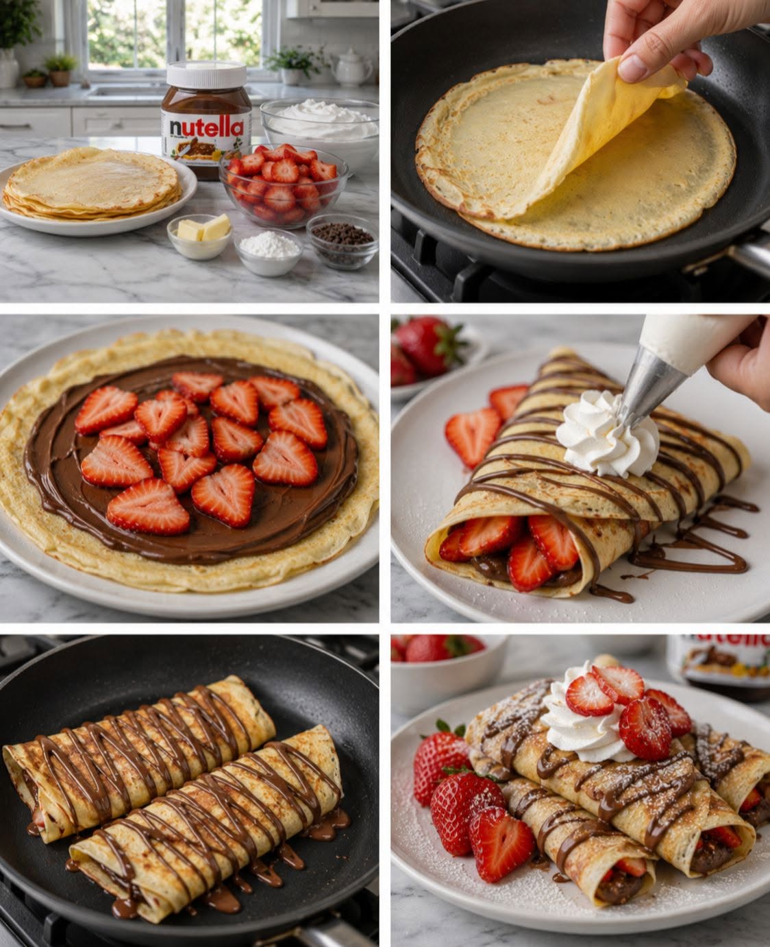 🥞🍫🍓 CREPAS DE NUTELLA CON FRESAS