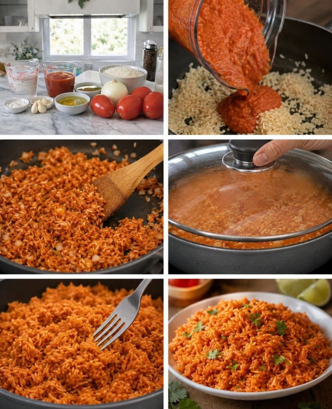 🍚🔥✨ ARROZ ROJO ESPONJOSO Y SABROSO 