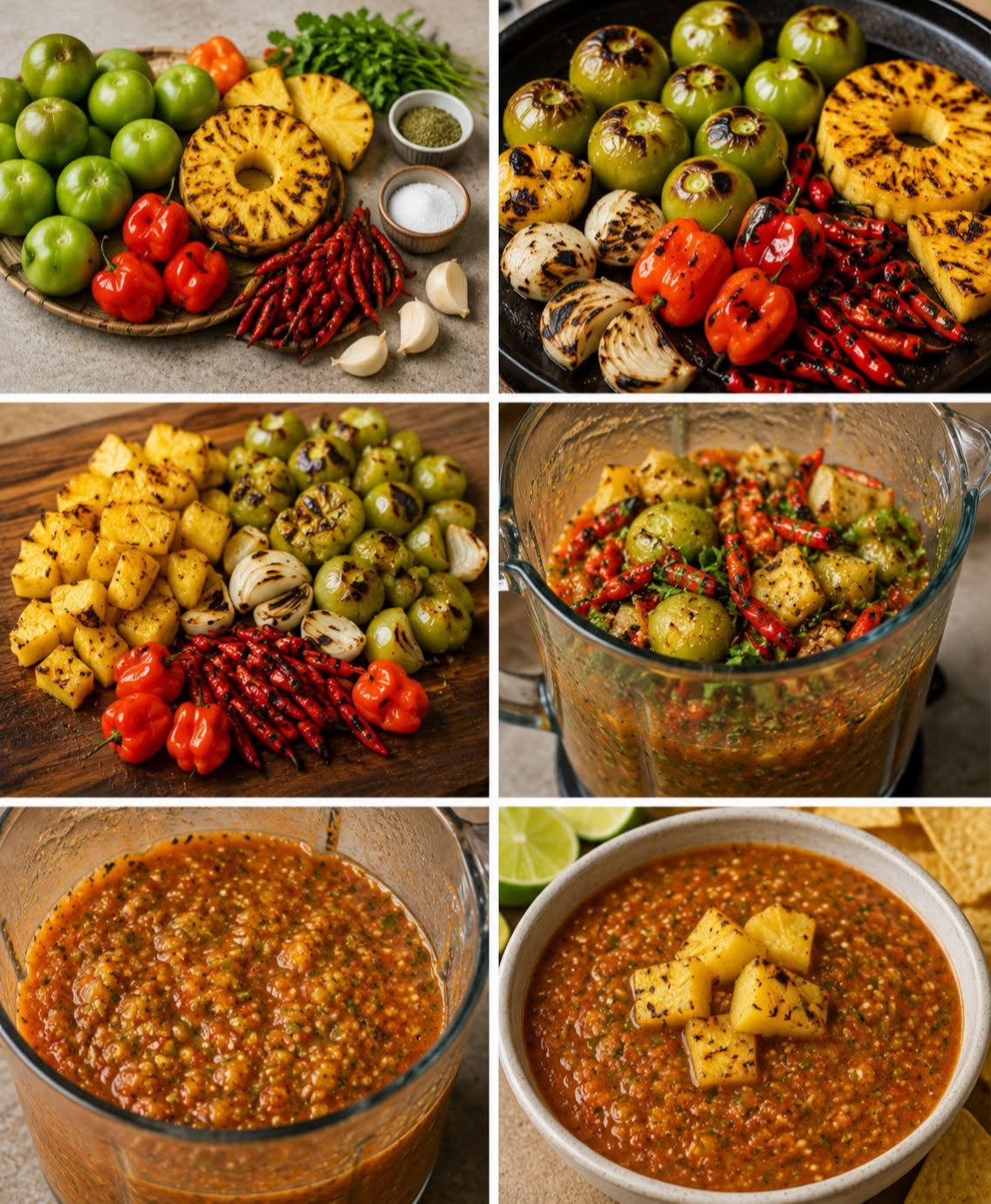 🍍🌶️🔥 SALSA TATEMADA DE PIÑA