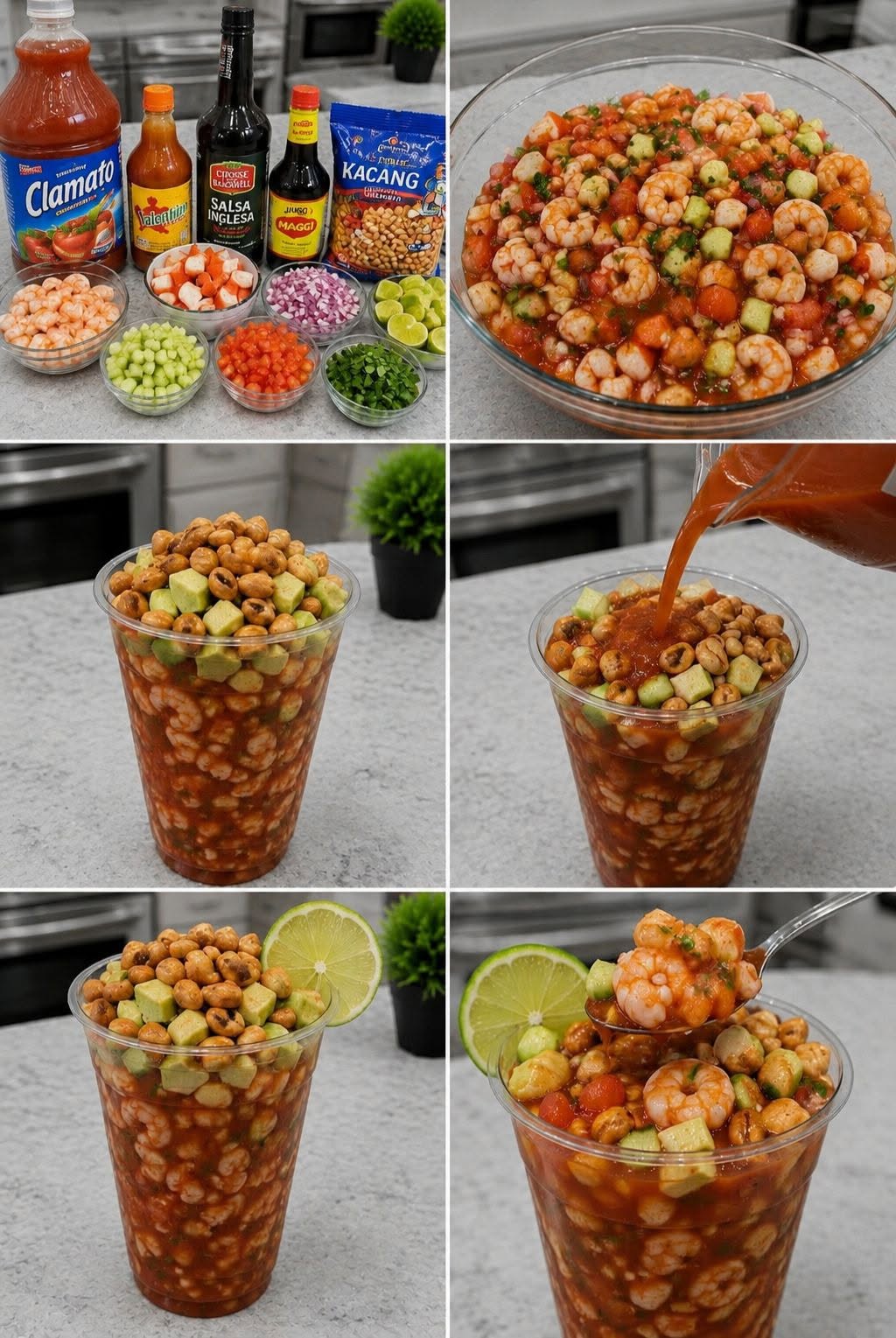 🦐🥜🔥 CACAHUATES CON MARISCOS Y CLAMATO 