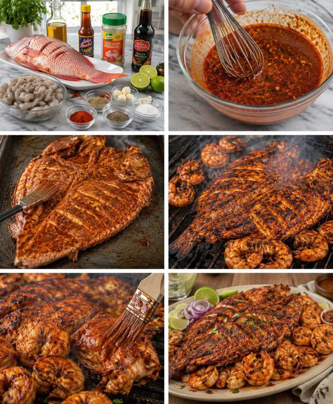 🐟🦐🔥 PESCADO ZARANDEADO CON CAMARONES ESPECIAL DE LA CASA 