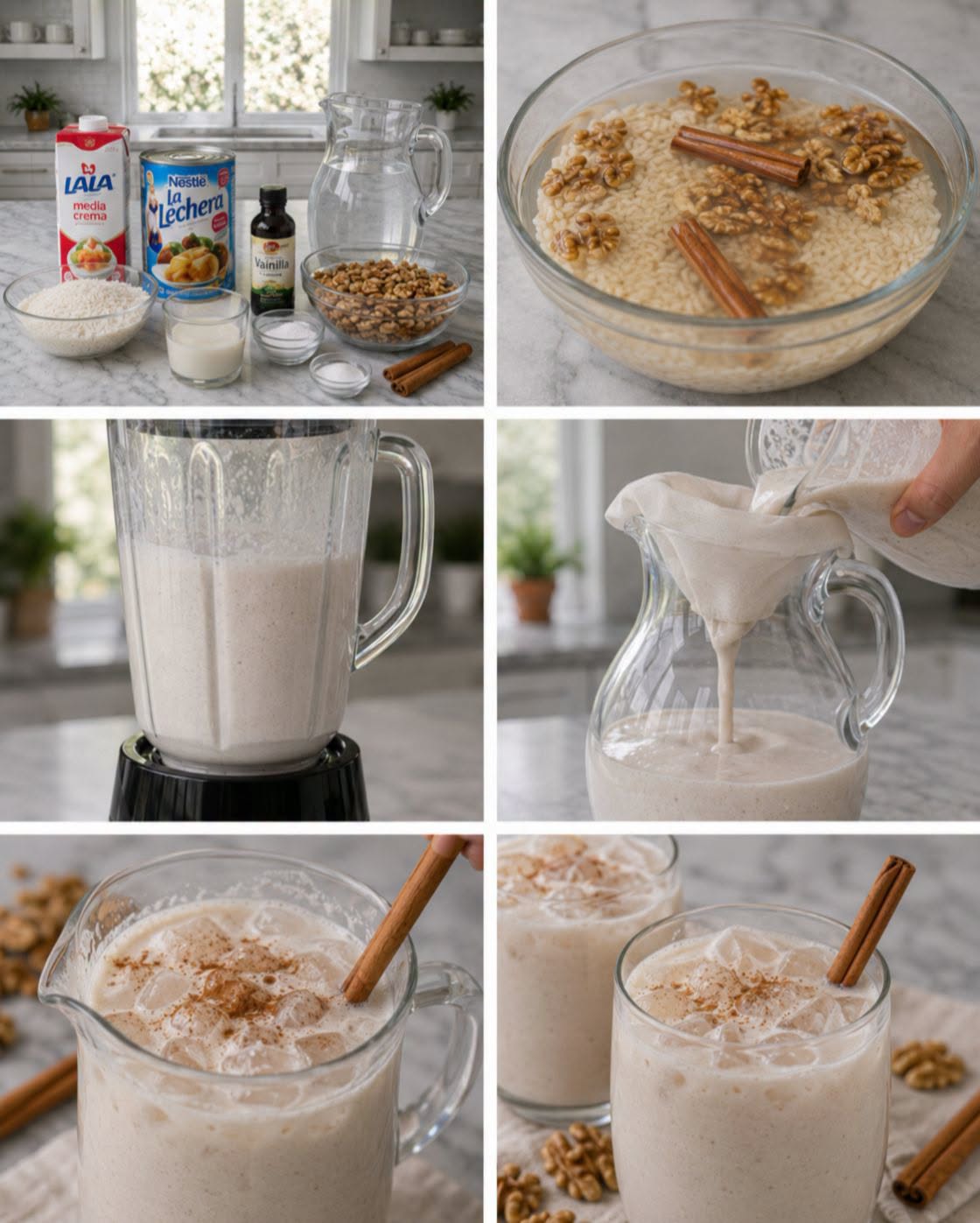 🥛🥜✨ AGUA DE HORCHATA DE NUEZ CREMOSA 