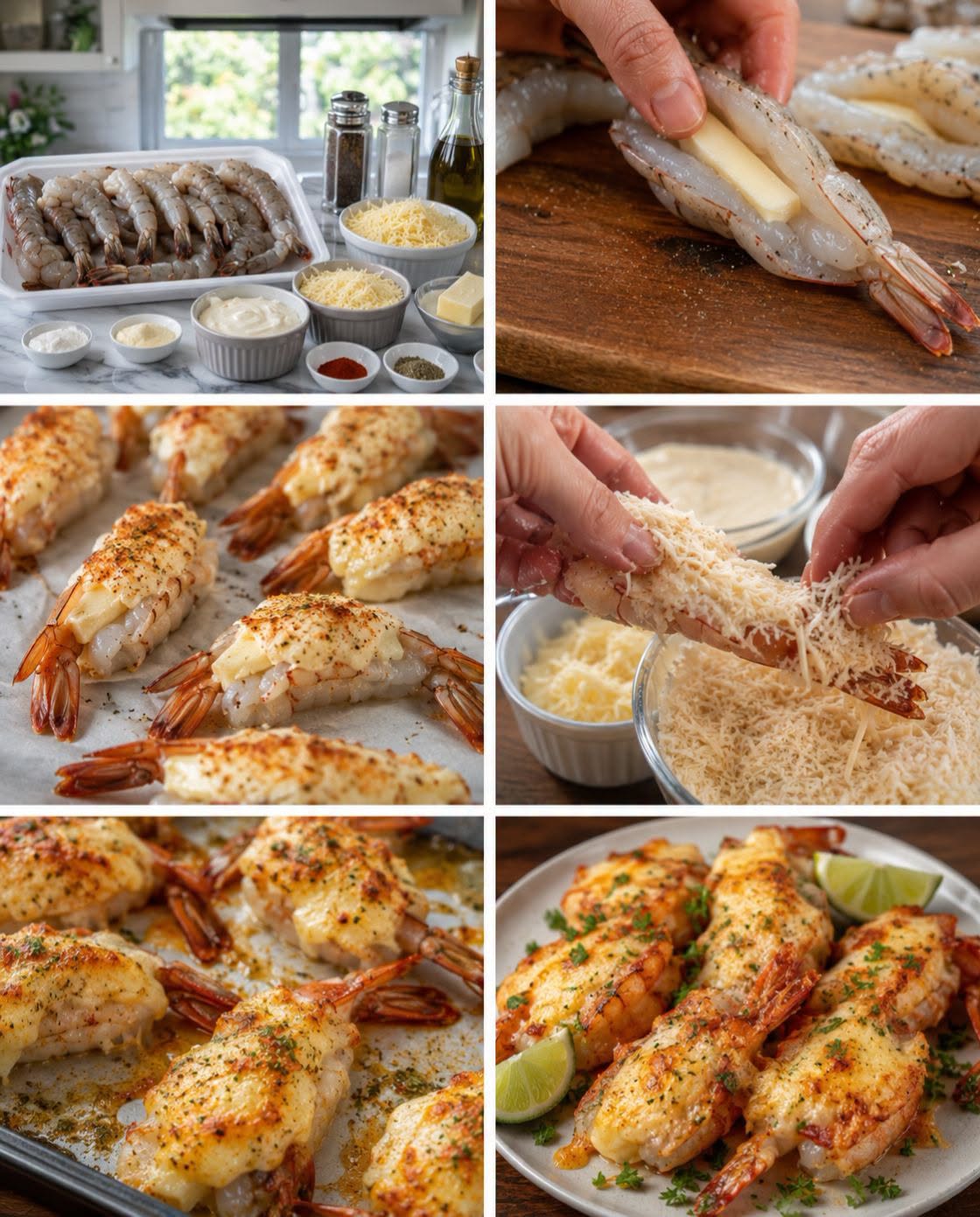 🍤🧀✨ CAMARONES RELLENOS DE QUESO GRATINADOS