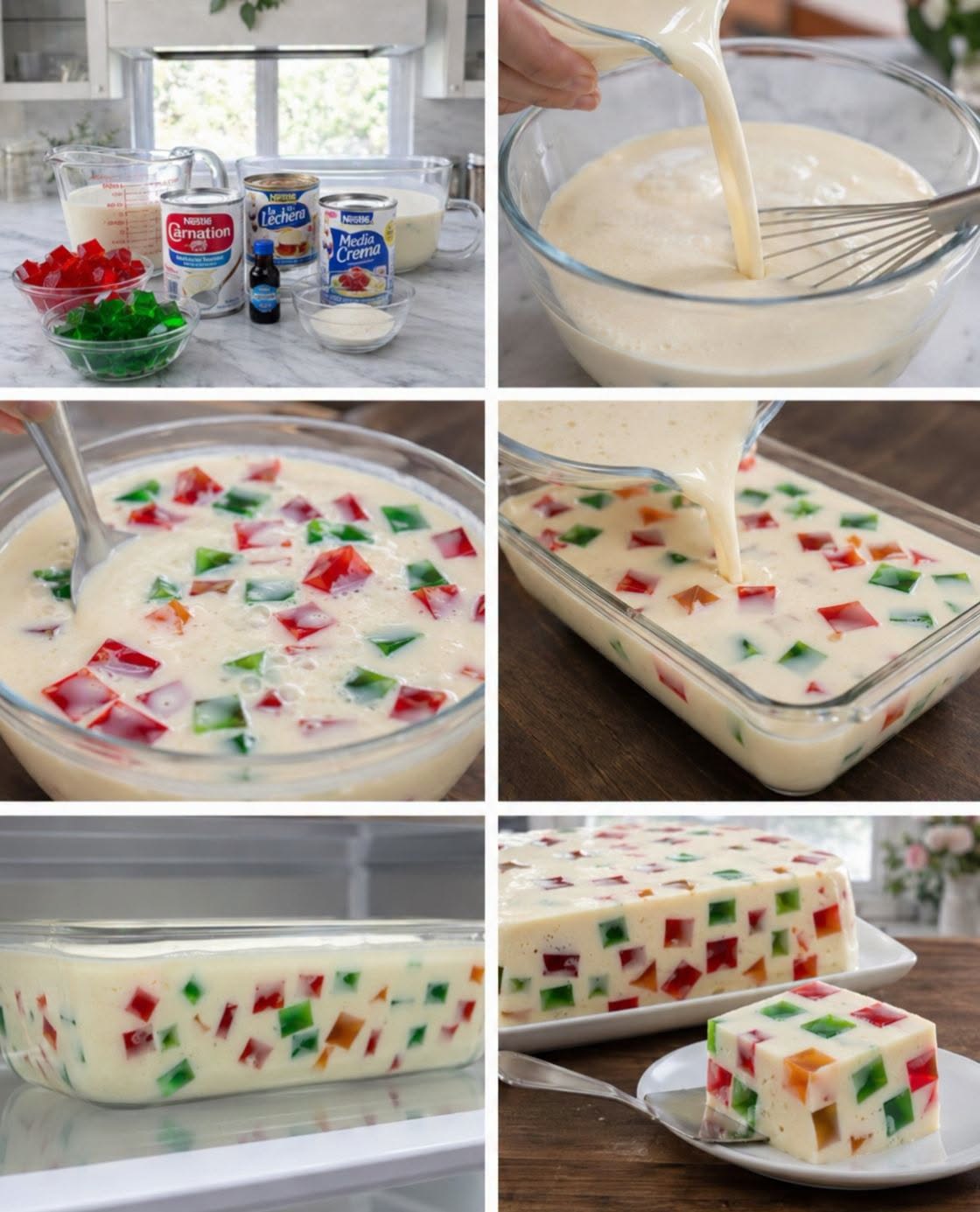 🥛🍮✨ GELATINA DE TRES LECHES CREMOSA Y DELICIOSA