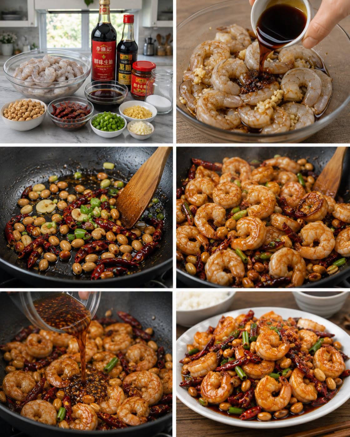 🍤🥢🔥 CAMARONES KUNG PAO ESTILO CHINO