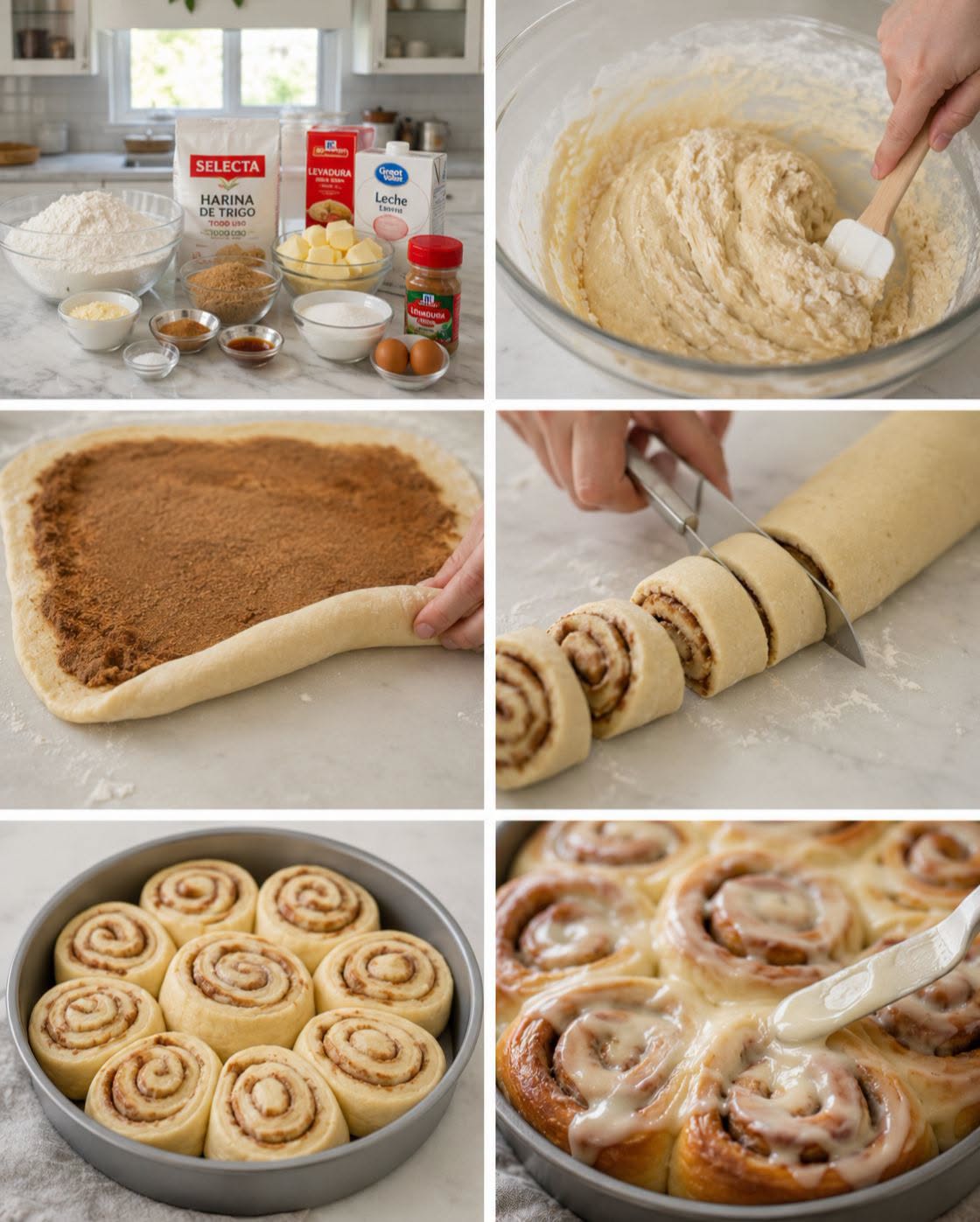 🥐🍥✨ ROLLOS DE CANELA SUAVES Y ESPONJOSOS