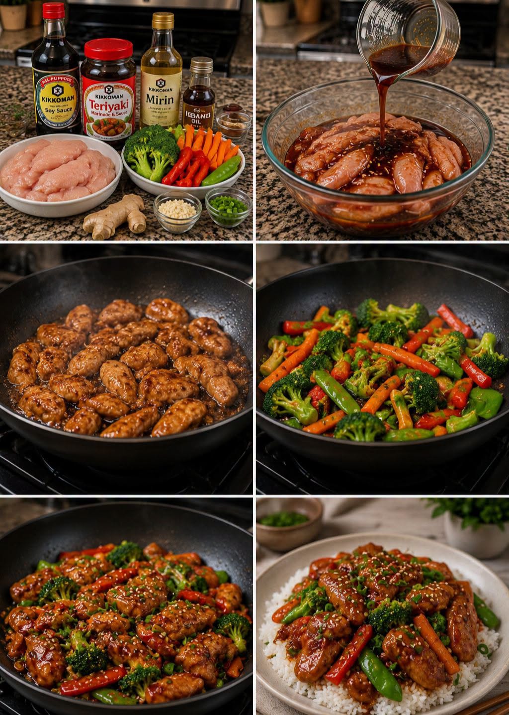 🍗🥦 POLLO TERIYAKI CON VERDURAS