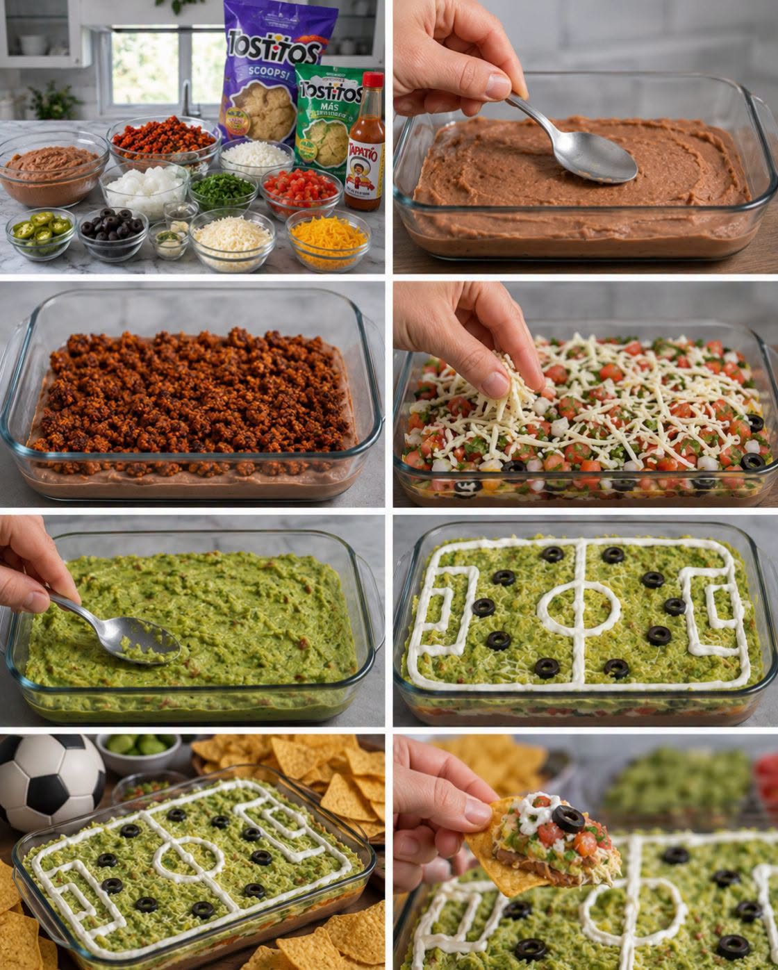 ⚽🥑🏟️ DIP FUTBOLERO DE 7 CAPAS