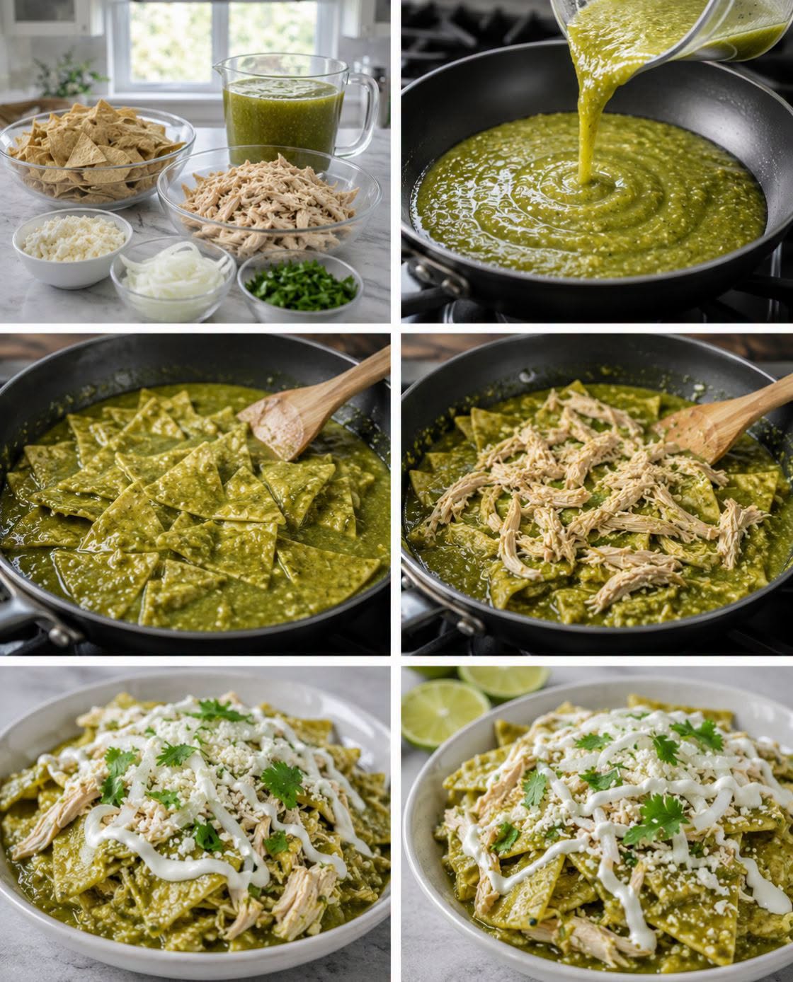 🌮🟢🍗 CHILAQUILES VERDES CON POLLO