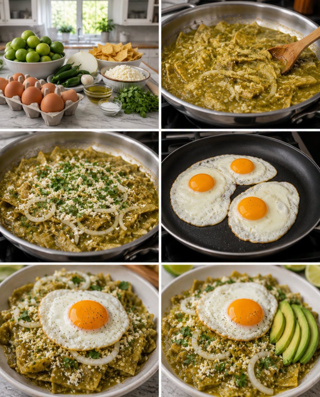 🌮🟢🍳 CHILAQUILES VERDES CON HUEVO ESTRELLADO