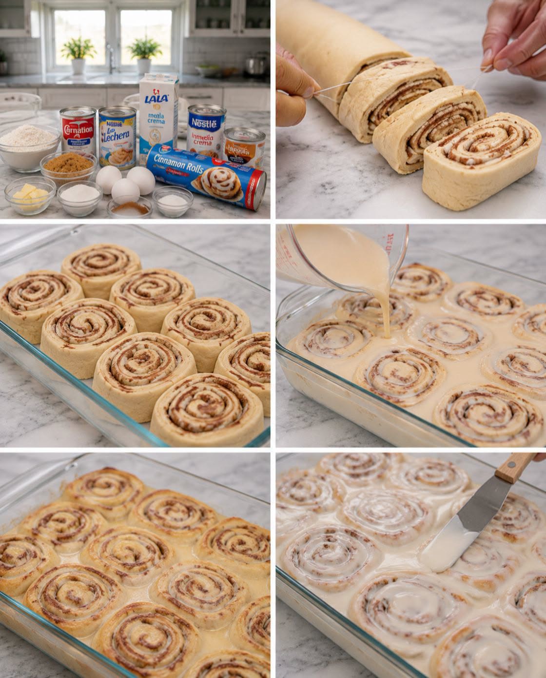 🍥🥛✨ ROLLES DE CANELA GLASEADOS 3 LECHES