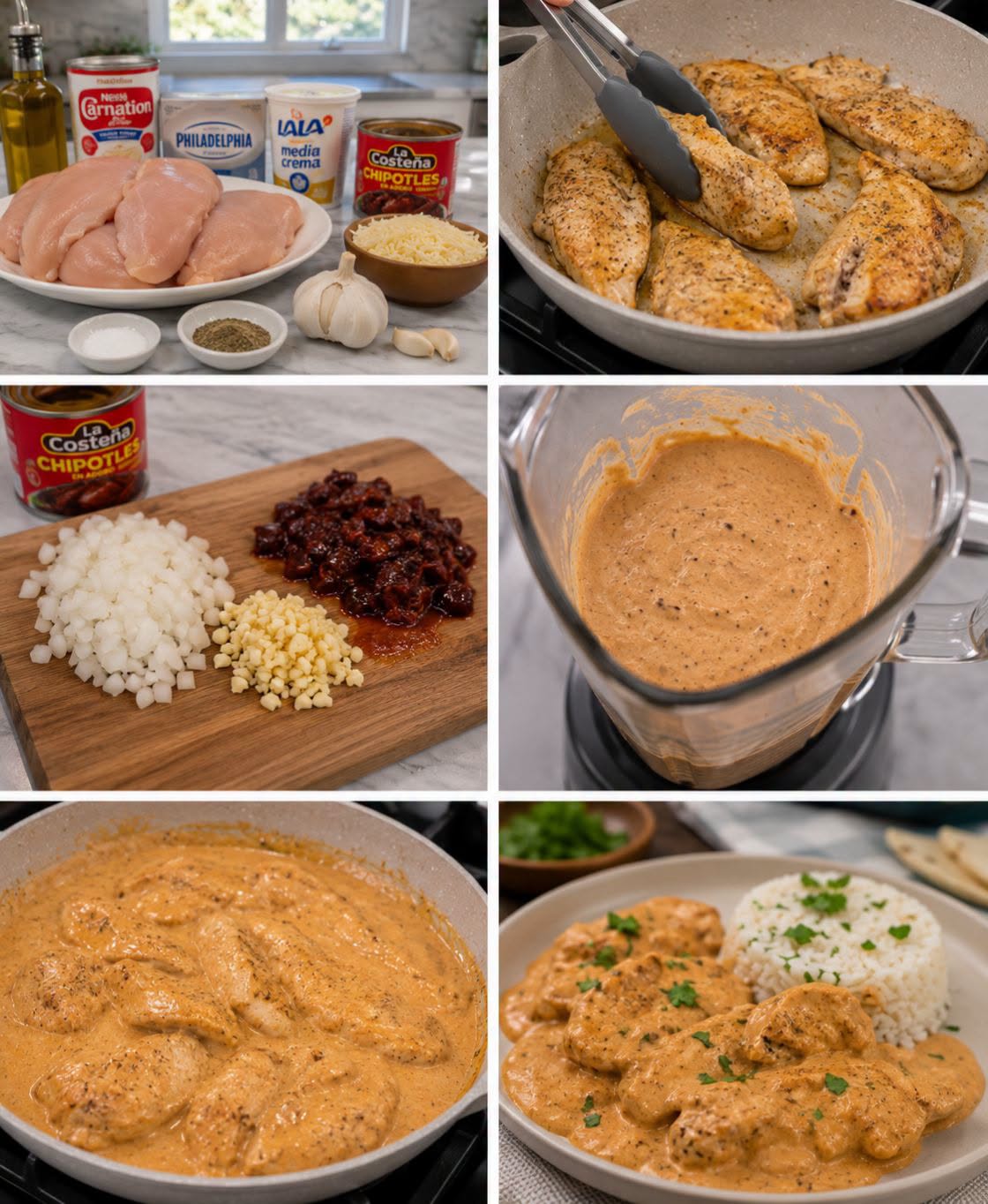 🍗🌶️🧀 POLLO CREMOSO AL CHIPOTLE