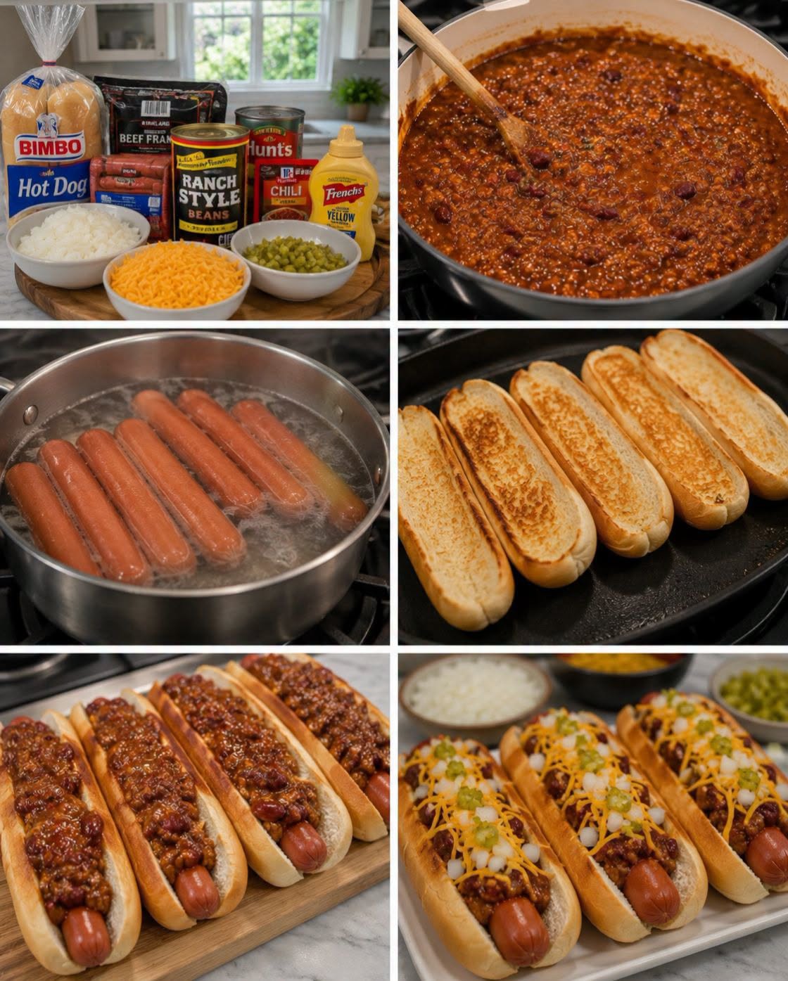 🌭🧀🔥 CHILIDOGS CASEROS CON FRIJOLES RANCH STYLE