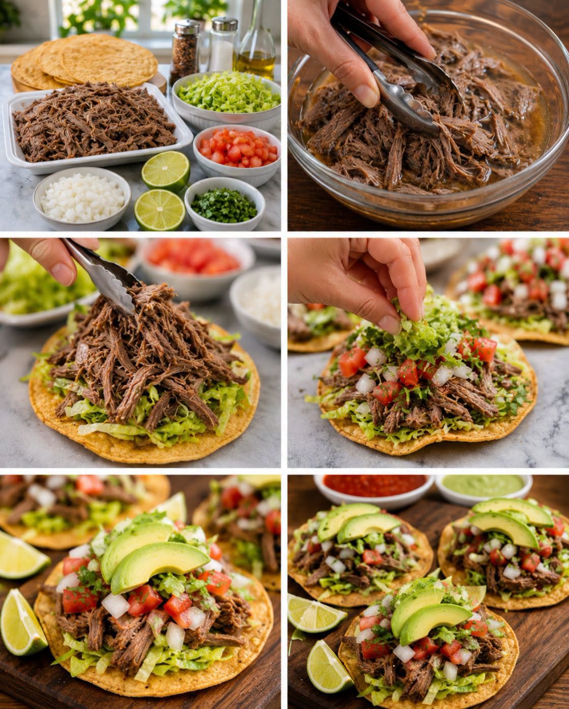 🥩🥬🌮 TOSTADAS DE SALPICÓN DE RES