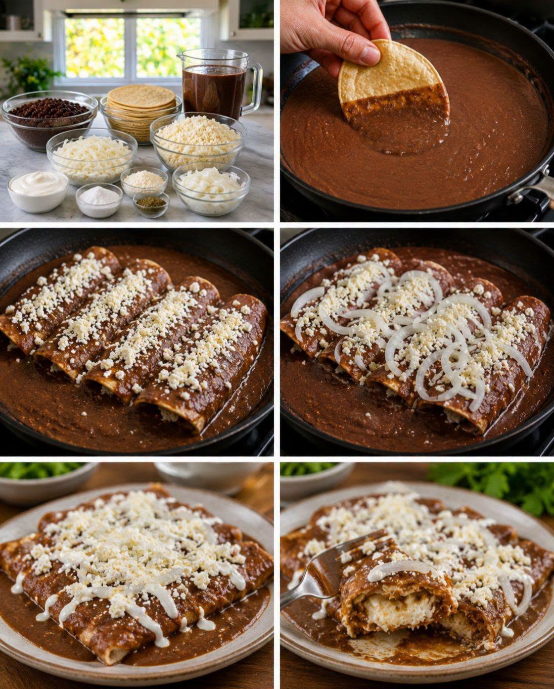 🌮🫘🧀 ENFRIJOLADAS CON QUESO FRESCO
